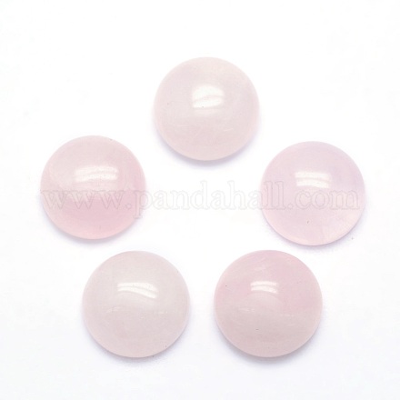 Cabochons de quartz rose naturel G-P393-R20-8MM-1