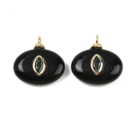 Подвески из натурального черного оникса (окрашенные и нагретые) KK-B157-42H-10-1