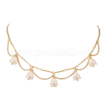 Ожерелья с подвесками из ракушек NJEW-TA00169-1