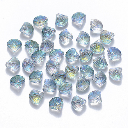 Perlas de vidrio pintado en aerosol transparente GLAA-T016-05A-1