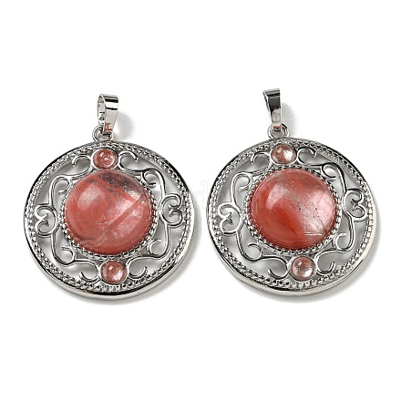 Вишневое из кварцевого стекла подвески G-Q158-03U-1