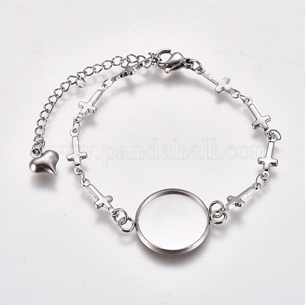 304 braccialetto in acciaio inossidabile STAS-L248-002P-1