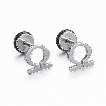 304 Stainless Steel Ear Fake Plugs EJEW-H351-07P-1
