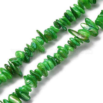 Нити бусин из натуральных пресноводных ракушек&nbsp;BSHE-I016-01D-1