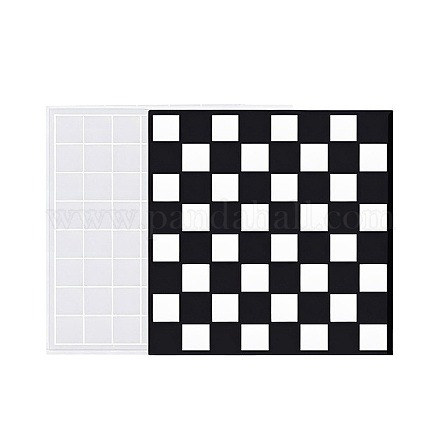 Tablero de ajedrez de diy haciendo moldes de silicona X-DIY-G064-01A-1