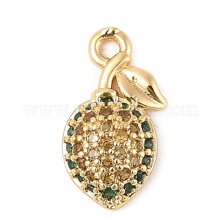 Латунные микро проложить кубического циркония подвески KK-R219-36E-G-1