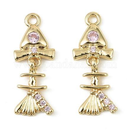 Латунные микро проложить кубического циркония подвески KK-C107-16G-1