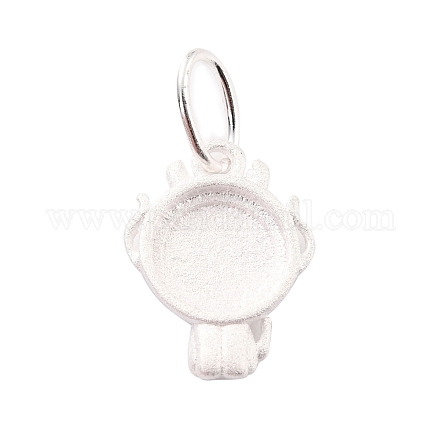 925 sterling supports pendentif argent cabochon STER-I020-01D-S-1