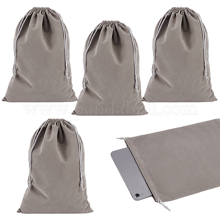 PH PandaHall 5pcs 9.69x13.70 Velvet Cloth Pouch Bags TP-WH0015-09B-1