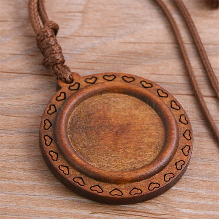 Оправа из кабошонов из дерева WOOD-H106-26A-02-1