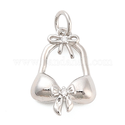 Латунные микро проложить кубического циркония подвески KK-H527-06B-P-1