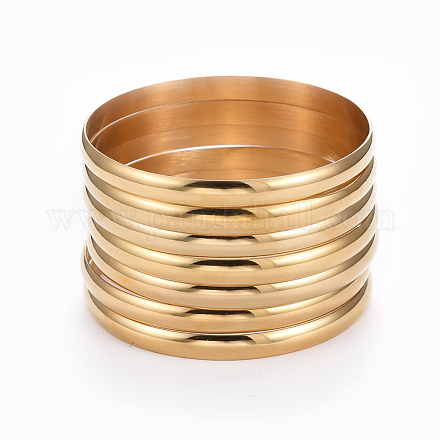 Mode 304 ensembles de bracelets bouddhistes en acier inoxydable BJEW-L664-024A-G-1
