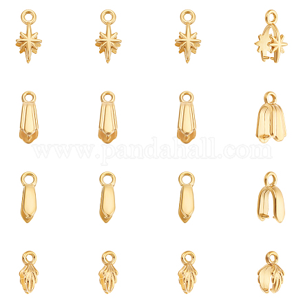 16 шт. 4 стиля из нержавеющей стали 304 с держателями для ледорубов STAS-UN0059-73G-1