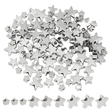 90шт 3 стиля латунные бусины KK-AR0004-45B-1