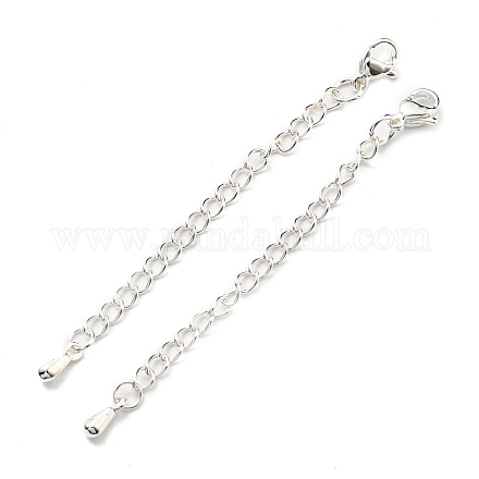 304 & 201 Stainless Steel Curb Chain Extender X-STAS-B045-01S-1