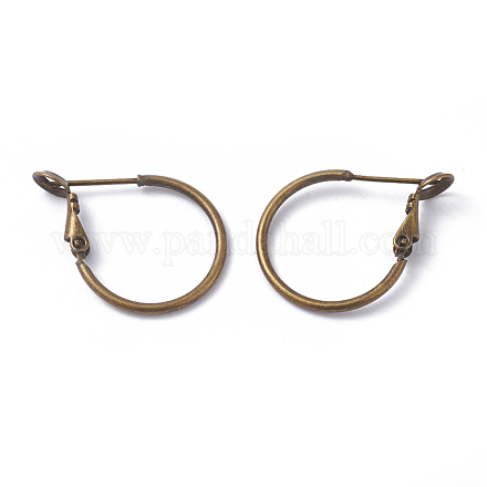 Brass Hoop Earrings X-KK-I665-26A-AB-1