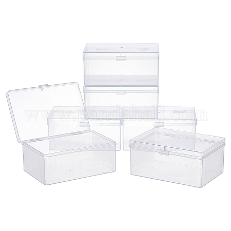 China Clear Storage Box,Clear Plastic Beads Storage Containers Box with  Hinged Lid for Small Items CPK-E-8512 Manufacturer and Factory