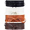 4Pcs 4 Colors Imitation Leather Wrap Around Waist Bands, No Buckle Cinch Belts for Shirt Dress Overcoat, Mixed Color, 89 inch(226cm), 1Pc/color