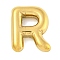 Ion Plating(IP) 304 Stainless Steel Pendants, Balloon Letter Charm, Golden, Letter R, 19.5x15.5x5mm, Hole: 3x.15mm
