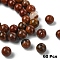 60Pcs Natural Red Jasper Beads, Round, Grade AB, 6mm, Hole: 1mm