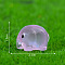 Luminous Resin 3D Elephant Figurines, for Home Desktop Decoration, Glow in the Dark, Plum, 21x15mm