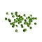 Faceted Natural Diopside Cabochons, Pointed Back, Diamond, 2x1.5mm
