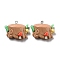 Spring Theme Opaque Resin Pendants, Plant Charms, Tree, 23x29x9.5mm, Hole: 2mm