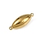 304 Stainless Steel Magnetic Clasps, Oval, Golden, 23.5x8.5mm, Hole: 1.2mm