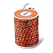 Multi-Color Decorative Braided Nylon Cord, Macrame Woven Rope, for Jewelry Making String Knitting Craft, Colorful, 1.5mm, about 5.47 Yards(5m)/Roll