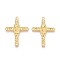 Alloy Pendants, Cross with Virgin Mary, Golden, 35.5x26x3mm, Hole: 1.5mm
