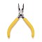 Carbon Steel Pliers, Jewelry Making Supplies, Needle Nose Pliers, Yellow