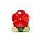 Ceramic Vases, Home Decoration, Flower, Red, 109x71x124mm