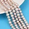 Natural Cultured Freshwater Pearl Beads Strands, Potato, Grade 2A++, Lilac, 7~8mm, Hole: 0.7mm, about 54~55pcs/strand, 14.09~14.37 inch(35.8~36.5cm)
