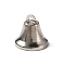 Iron Bell Pendants, Platinum, 33x36mm, Hole: 5mm