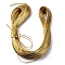 PU Leather Thread Cord, Flat, for DIY Jewelry Making, Dark Goldenrod, 2x1mm, about 109.36 Yards(100m)/Bundle