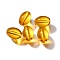 K9 Glass, Imitation Austrian Crystal Beads, Oval, Gold, 11x8mm, Hole: 1.8mm
