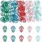 70Pcs 5 Colors 430 Stainless Steel Filigree Pendants, Spray Painted, Etched Metal Embellishments, Skull, Mixed Color, 23x15x0.5mm, Hole: 1.2mm, 14pcs/color