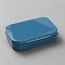 Iron Jewelry Storage Boxes with Hinged Lid, for DIY Candles, Dry Storage, Spices, Tea, Candy, Party Favors, Rectangle, Steel Blue, 9.8x6.35x2.25cm