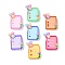 Opaque Resin Decoden Cabochons, Notepad, Mixed Color, 29.5x23.5x7.5mm