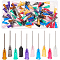 100Pcs 10 Style Plastic Fluid Precision Blunt Needle Dispense Tips, with 201 Stainless Steel Pin, Mixed Color, 4.25x0.75cm, Inner Diameter: 0.42cm, 10pcs/style