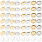 DIY Blank Pendant Making Kit, Including 304 Stainless Steel Pendant Cabochon Settings, Glass Cabochon, Oval & Heart & Teardrop & Flat Round, Golden & Stainless Steel Color, 96Pcs/box