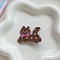 Cute Acrylic Alligator Hair Clips, Hair Accessories for Girls Women, Cat Shape, Saddle Brown, 60x50x40mm