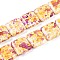 Synthetic Turquoise Beads Strands, Spray Painted, Square, Gold, 20x20x6.5mm, Hole: 1mm, about 20pcs/strand, 15.63''(39.7cm)