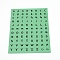 Round Alphabet Self-Adhesive Stickers, for DIY Postcards, Scrapbooking, Journal Planner, Label, Lime Green, 14x10cm, 88pcs/sheet
