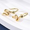 Snake Brass Micro Pave Cubic Zirconia Dangle Earrings, Cadmium Free & Lead Free, Long-Lasting Plated, Rack Plating, Real 18K Gold Plated, 17.5x7.5x9.5mm