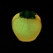Luminous Resin Display Decorations, Home Decorations, Glow in the Dark, Persimmon, 17.5x17.5x17mm