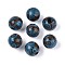 Bohemian Style Printed Schima Wood Beads, Round, Camel, 14.2~15x16~16.5mm, Hole: 3.7~4.3mm