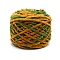 Soft Crocheting Polyester Yarn, Thick Knitting Yarn for Scarf, Bag, Cushion Making, Segment Dyed, Goldenrod, 7mm