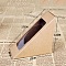 Triangle Kraft Paper Sandwich Box, with Clear Window, for DIY Baking Food Packaging Gift Boxes, BurlyWood, 120x60x120mm