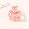 Rectangle Cellulose Acetate Claw Hair Clips, Hair Accessories for Women & Girls, Misty Rose, 50x50mm